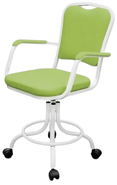 Изображение медицинского кресла на винтовой опоре с подлокотниками КР09 с экокожей Dollaro Apple